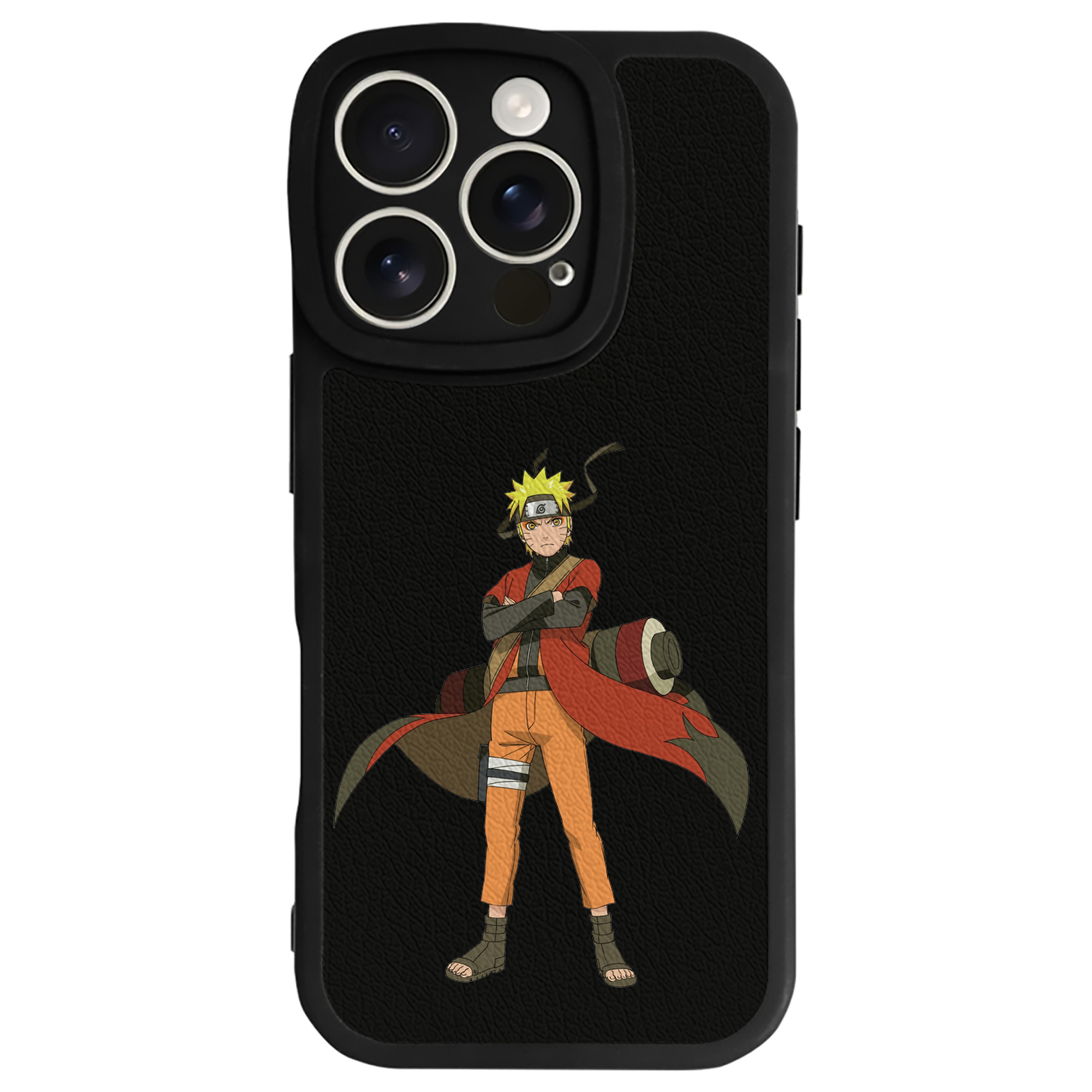 （画像用） NARUTO -ナルト- うずまき ナルト Uzumaki Naruto 【iPhone 16シリーズ対応】シリコンスマホケース（レザー調） 材質：シリコン